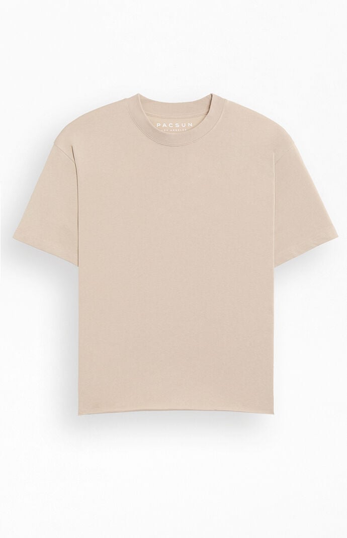 Pacsun Tan Premium Cropped T-Shirt