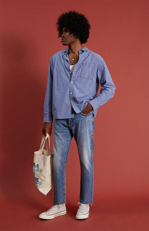 Eco Medium Indigo Straight Jeans image number 5