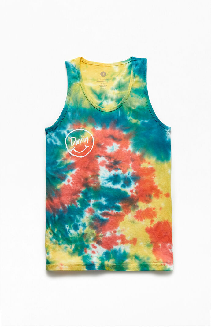 Tie-Dyed Smile Tank Top