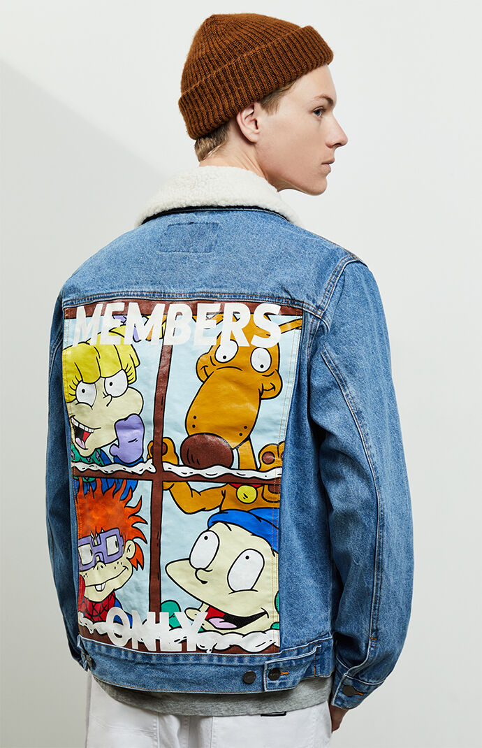 members only nickelodeon denim jacket