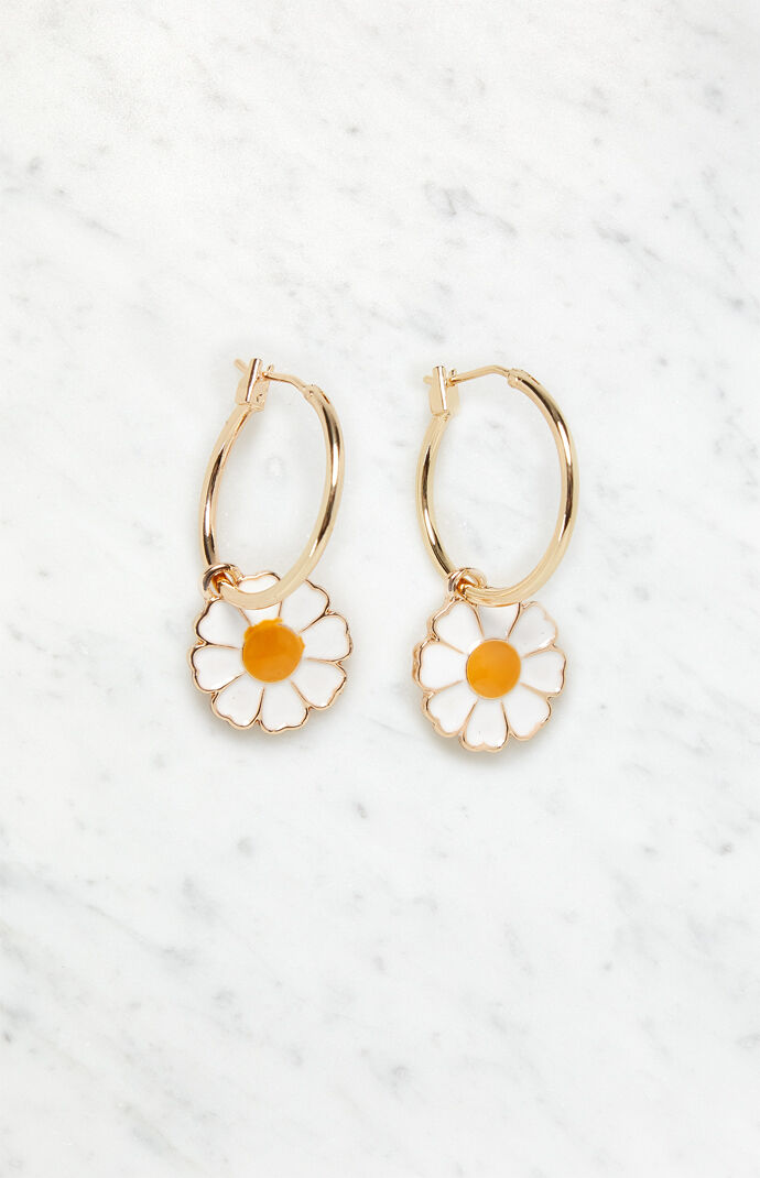 Daisy Hoop Earrings