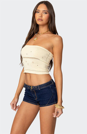 Belline Knit Strapless Top image number 3