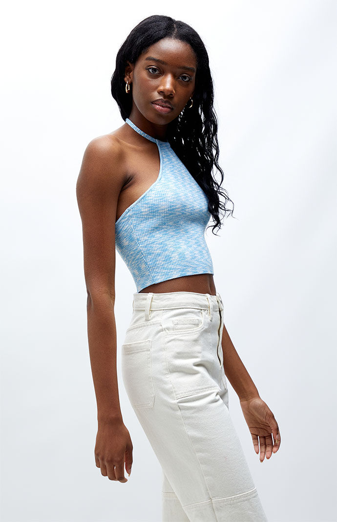 Kendall Kylie Orchid Sweater Halter Top PacSun