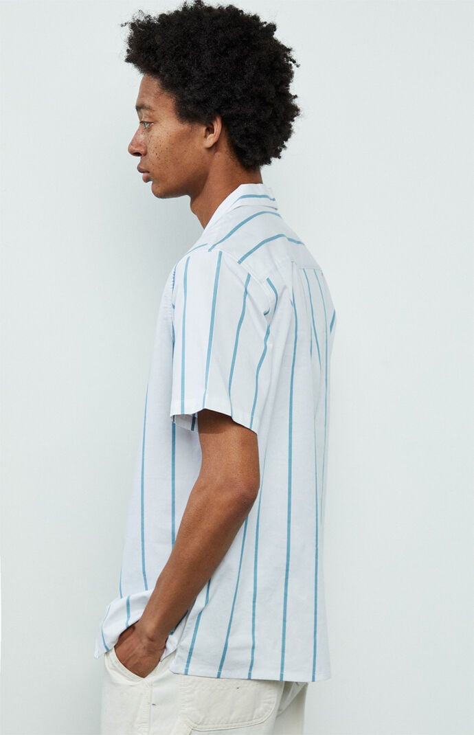 Blake Striped Short Sleeve Button Up Shirt