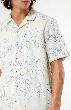Embroidered Floral Camp Shirt image number 2
