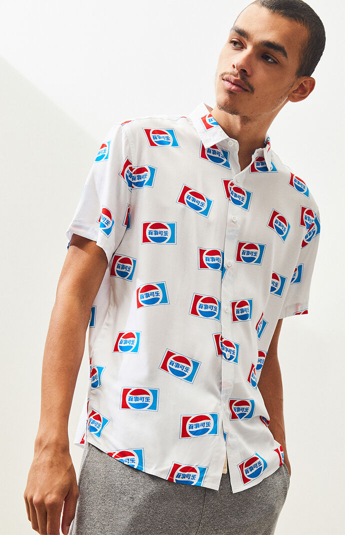 Pepsi Button Up Shirt