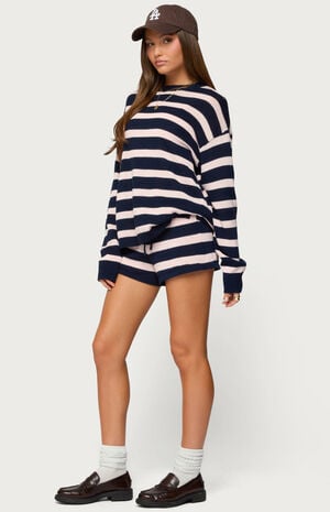 Amaris Striped Knit Shorts image number 4