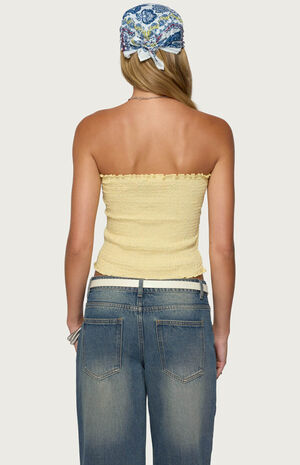 Emmet Strapless Scrunch Top image number 3
