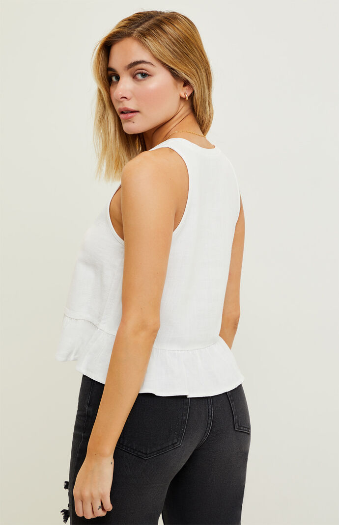V-Neck Babydoll Tank Top
