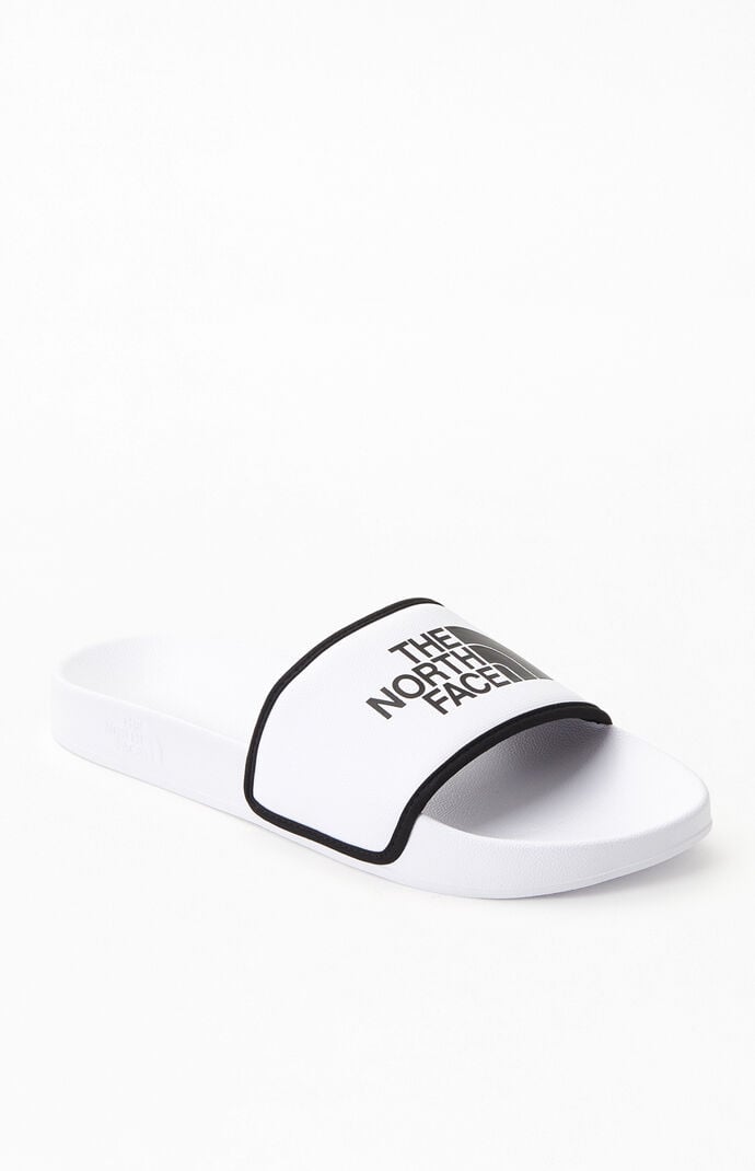 White & Black Base Camp Slide Sandals