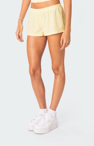 Irene Low Rise Pointelle Micro Shorts image number 4
