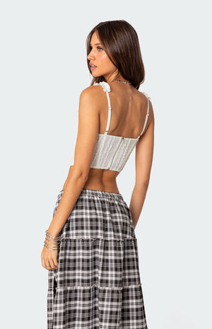 Textured Ruffle Corset image number 5