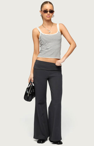 Petite Wide Leg Fold Over Pants image number 5