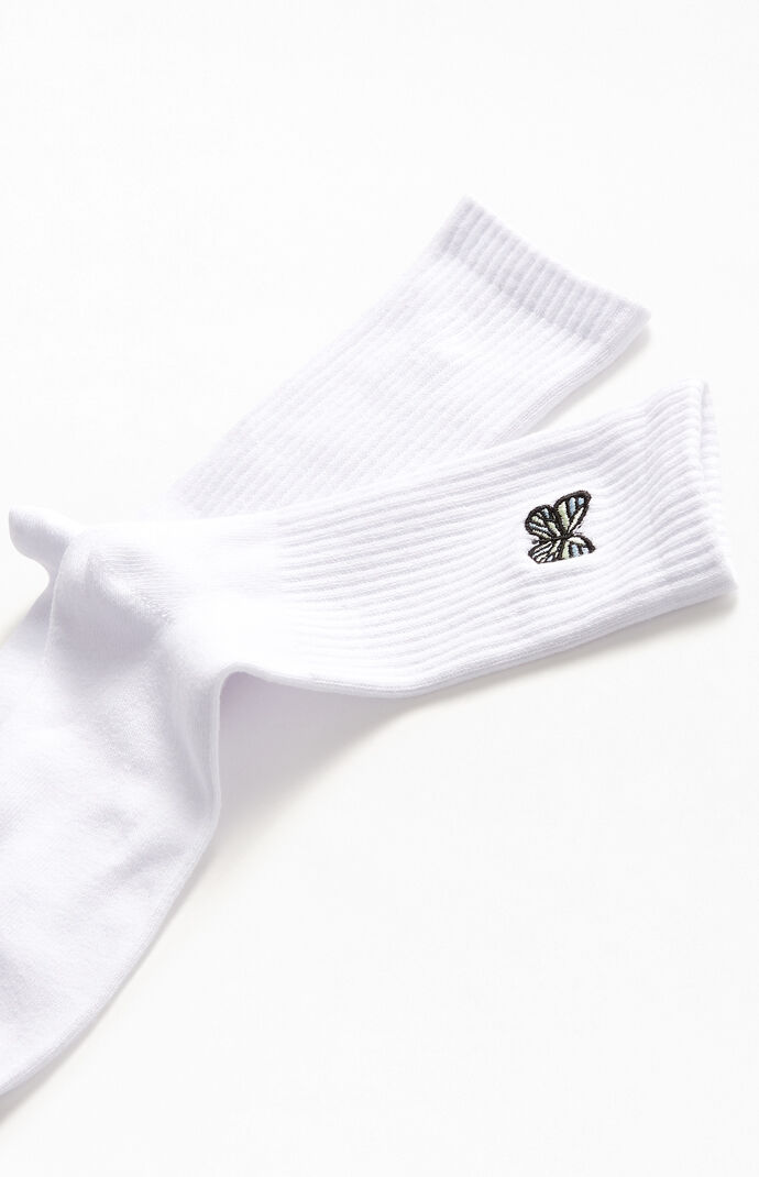 Butterfly Crew Socks
