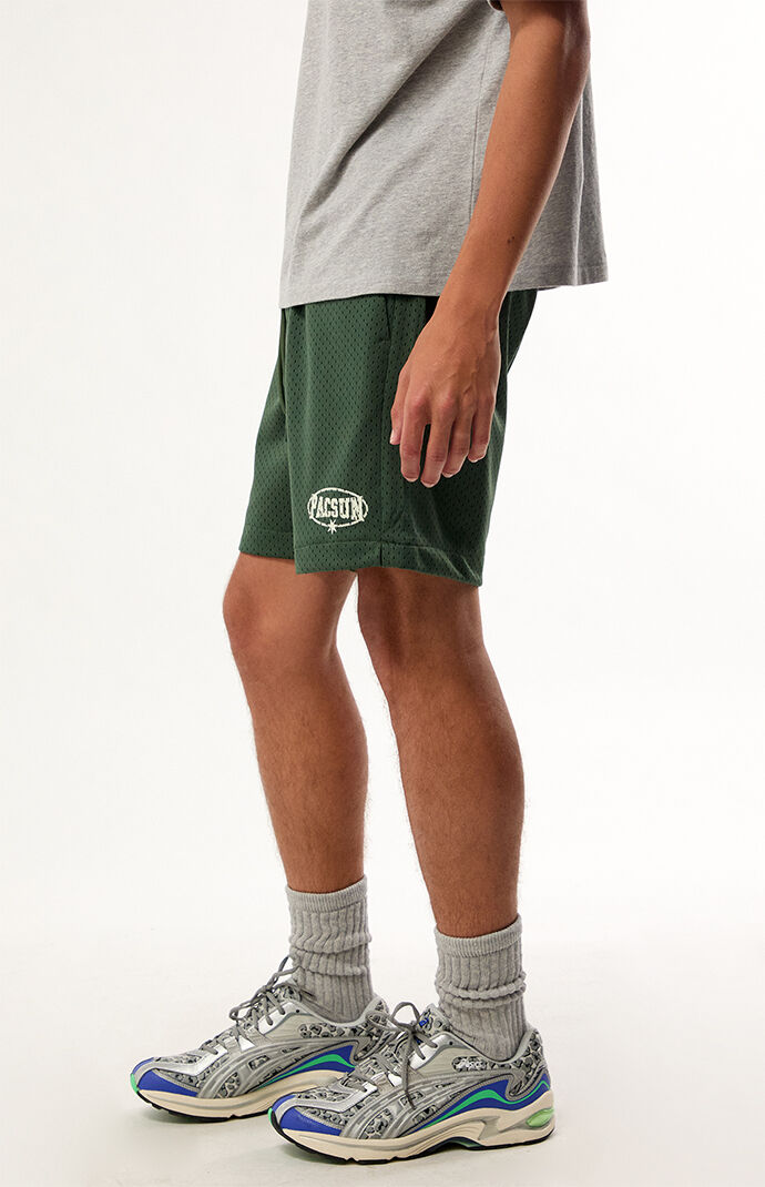 Pacsun Green Mesh Shorts