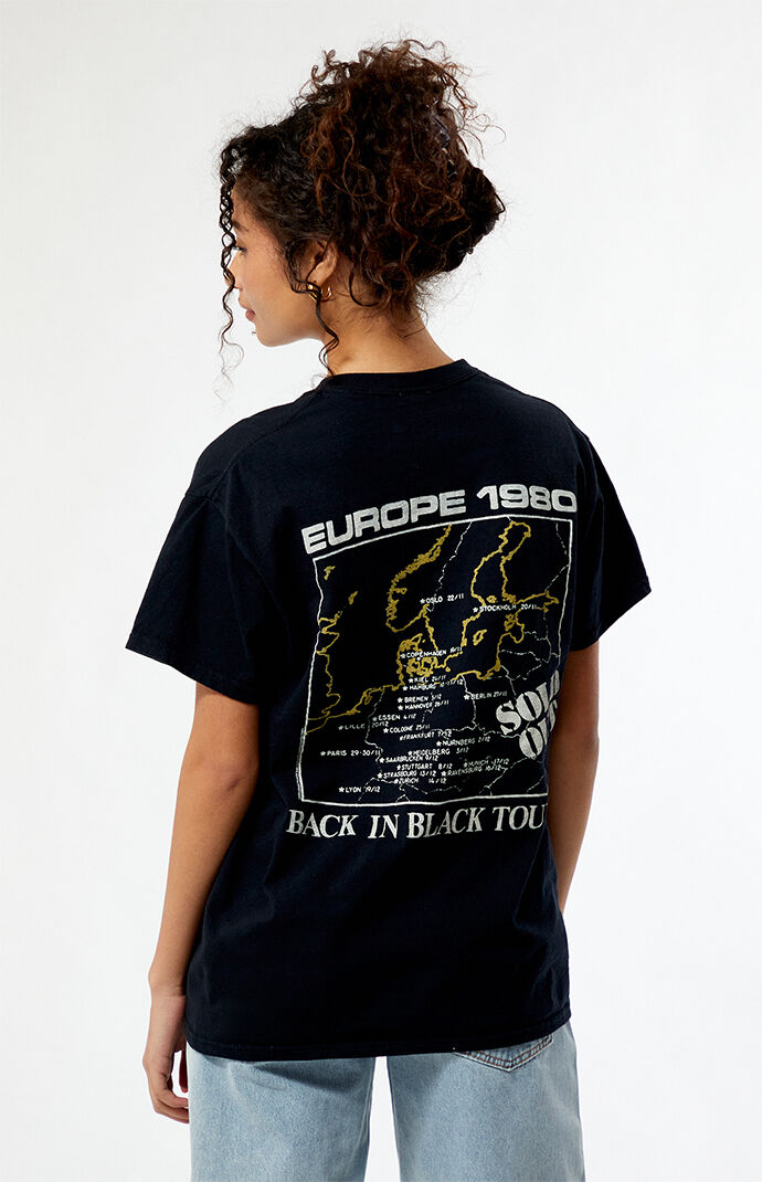 Junk Food AC/DC Back in Black Europe T-Shirt | PacSun Junk Food AC/DC Back in Black Europe T-Shirt | PacSun