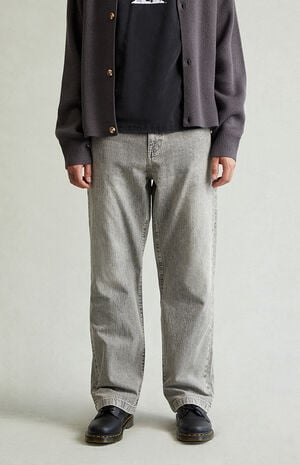 Dylan Baggy Jeans Tonal Stripe Gray image number 3