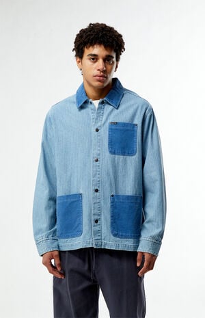 Herringbone Lightweight Denim Chore Jacket image number 1