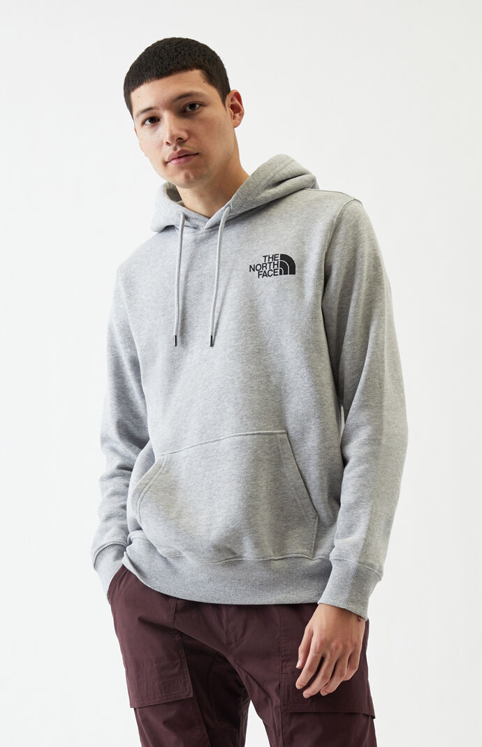 Gray Red Box Hoodie