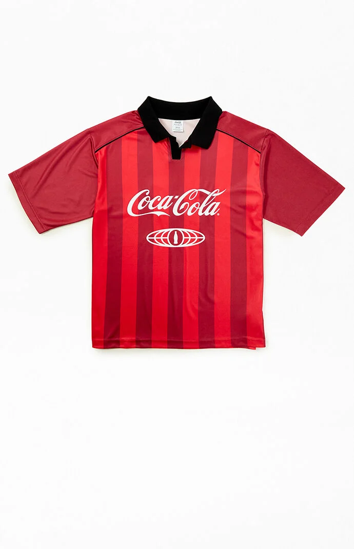 Coca-Cola by Pacsun Sport Tek Short Sleeve Soccer Jersey