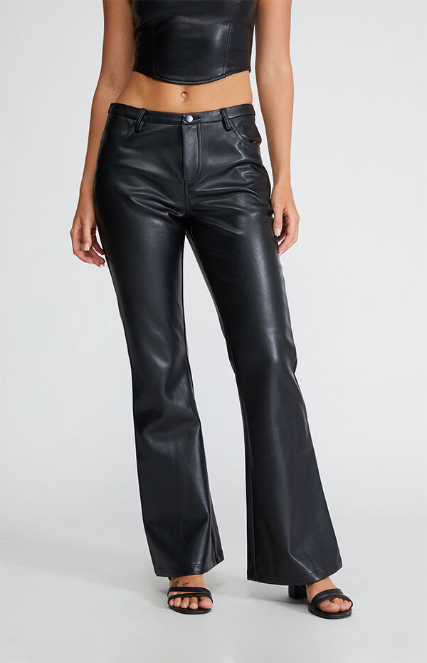 Kendall & Kylie Low Rise Faux Leather Flare Pants Mall of America®