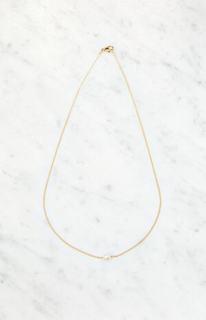 Single Pearl Necklace image number 1