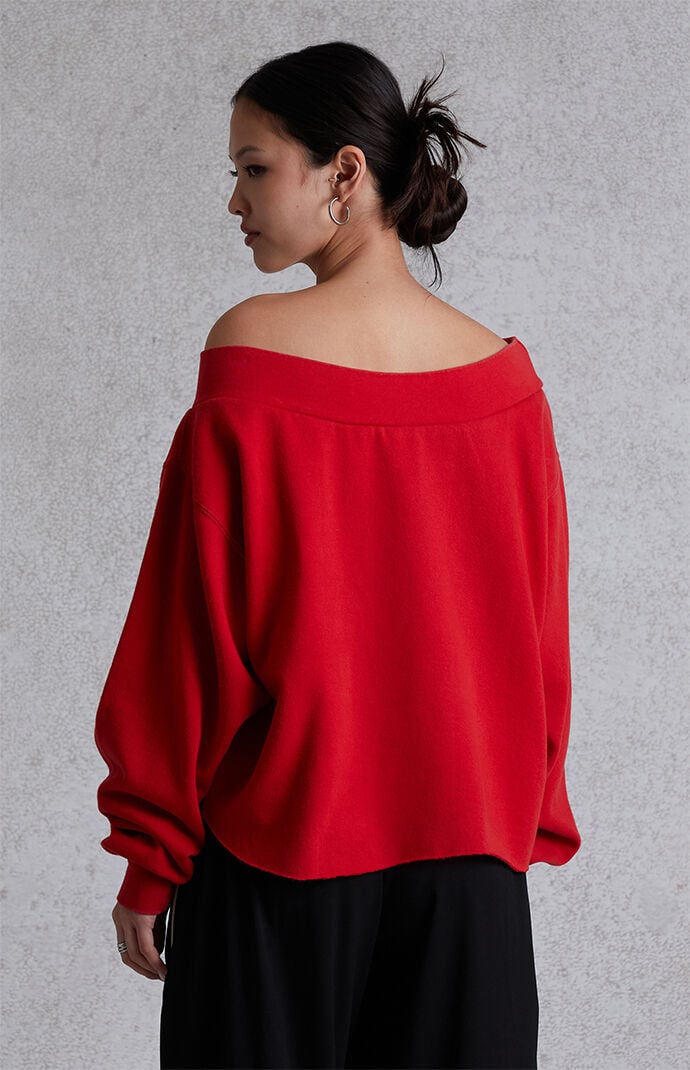 Modern Renewal Off-The-Shoulder Sweatshirt