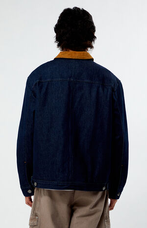 Insulated Denim Trucker Jacket image number 3