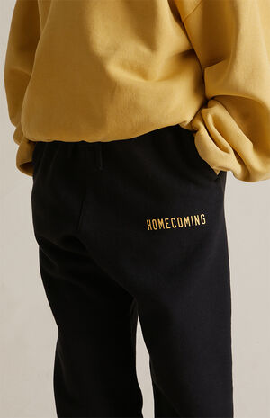 Kids Black Heavy Fleece Sweatpants image number 5