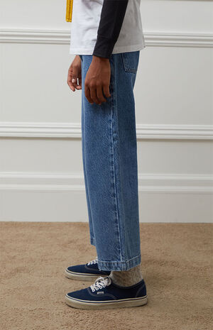 Eco Medium Blue Baggy Jeans image number 3