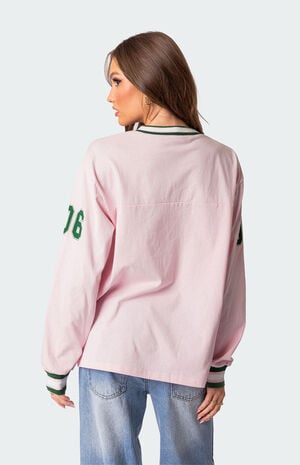 oversized baseball tee