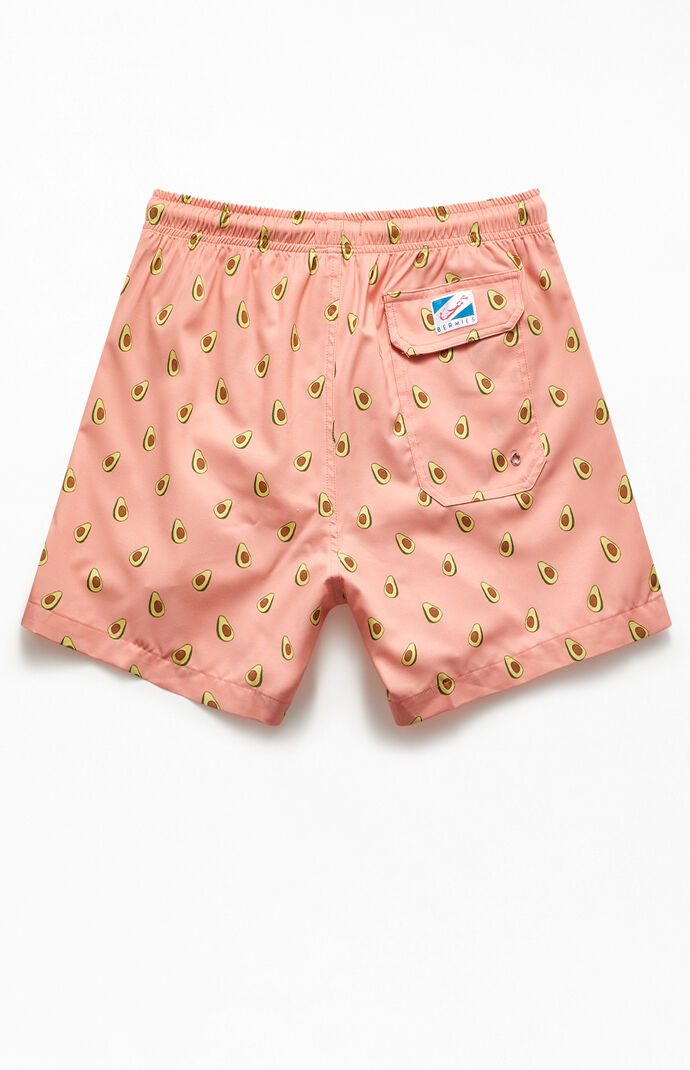 Pink Avocado 14" Swim Trunks
