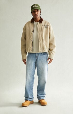 Dylan Baggy Jeans Frayed Medium Blue image number 2