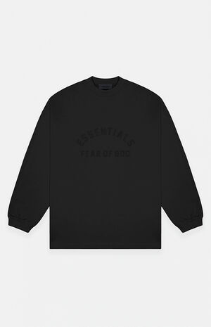 Black Heavy Long Sleeve T-Shirt image number 1