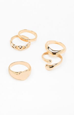 5 Pack Maddy Chunky Rings image number 1