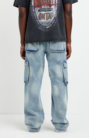Dylan Baggy Jeans Cargo Light Blue image number 4