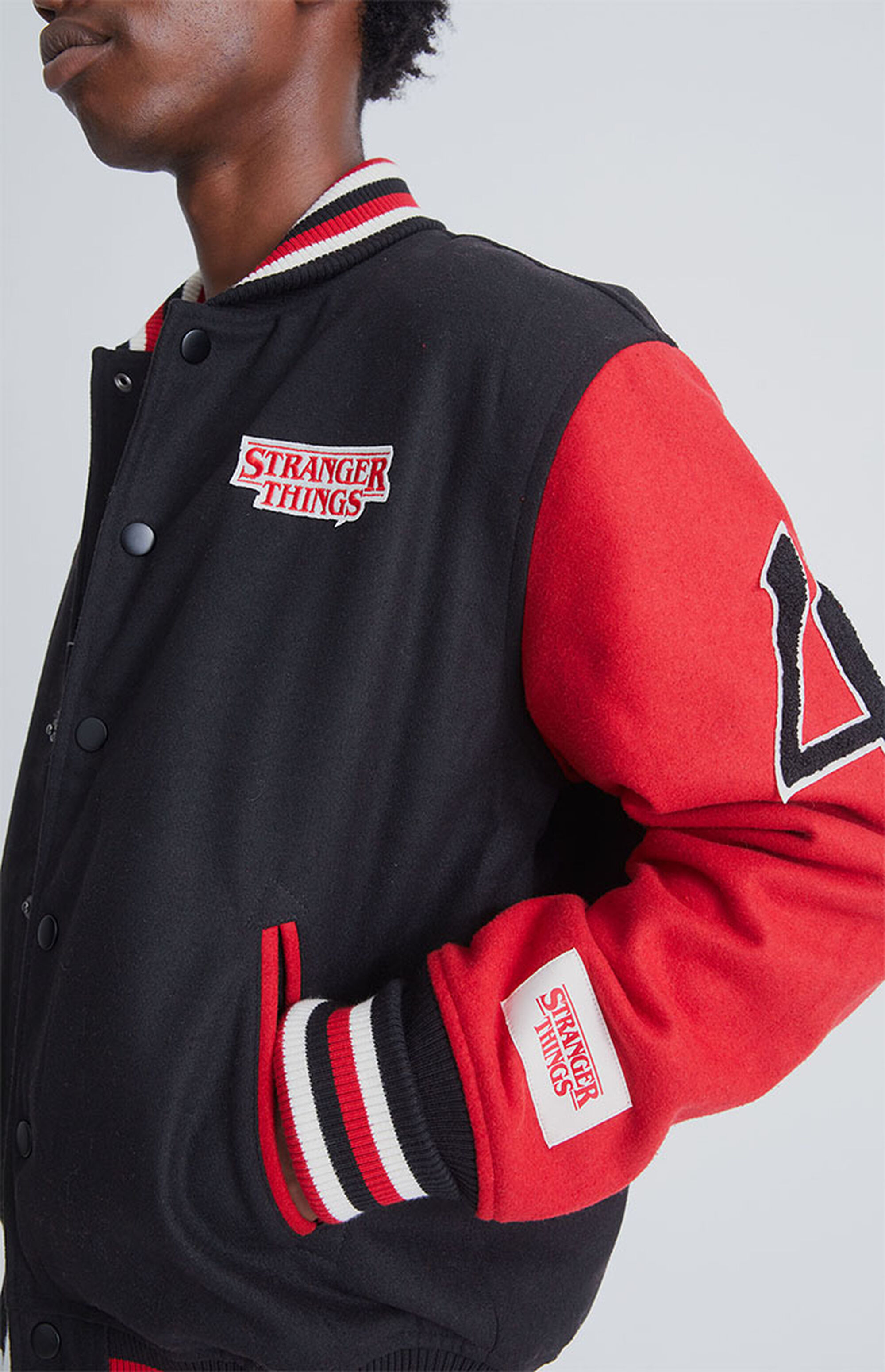 Stranger Things Hawkins Varsity Letterman Jacket PacSun