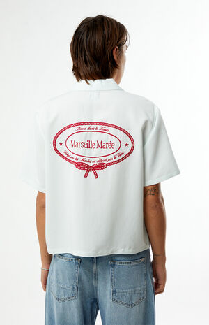 Ribbon Woven Camp Shirt image number 4