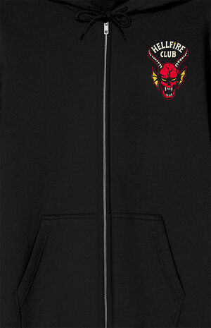 Stranger Things Hawkins Hellfire Club Zip Up Hoodie image number 2
