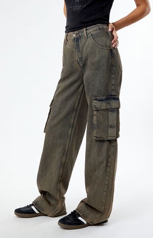 Brown Kit Cargo Jeans image number 3