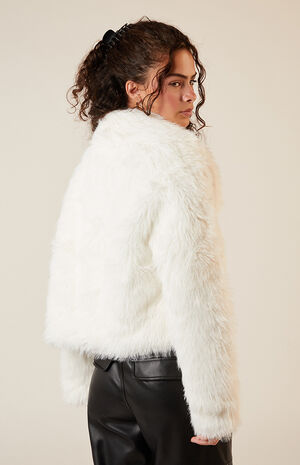 Faux Fur Cropped Coat image number 3