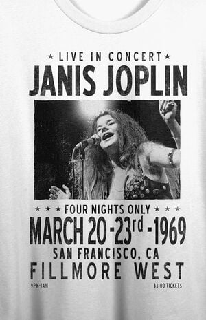 Janis Joplin Cropped T-Shirt image number 2