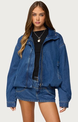 Hilary Oversized Denim Coat image number 1