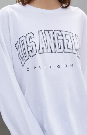 John Galt White Los Angeles Long Sleeve T-Shirt