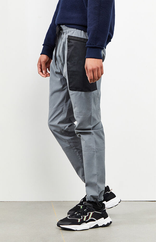 PacSun Gray Nylon Cargo Pants |