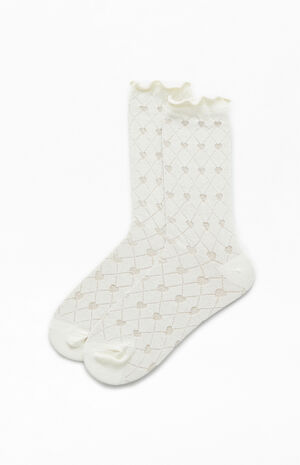 Heart Pointelle Socks image number 1
