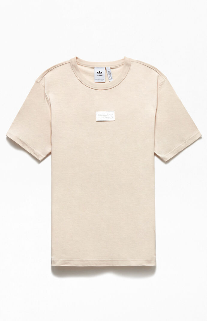 Cream RYV Silicone Badge T-Shirt
