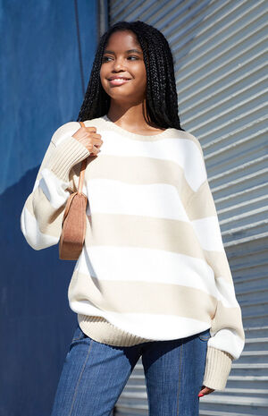Striped Brianna Sweater image number 1