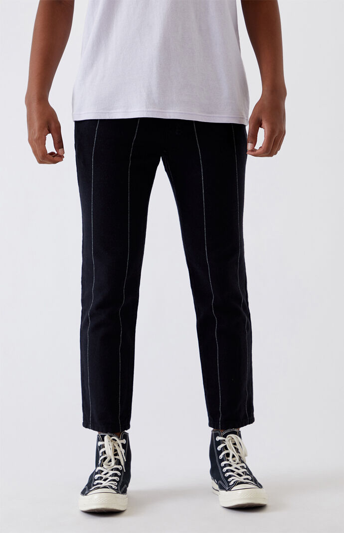 pacsun black and white striped pants