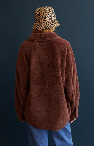 Homecoming Sherpa Button Down Shacket image number 3